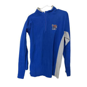 Memphis Tigers Columbia Blue Fleece Sweatshirt Mens L